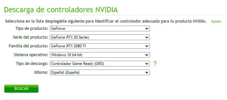 instalar drivers nvidia